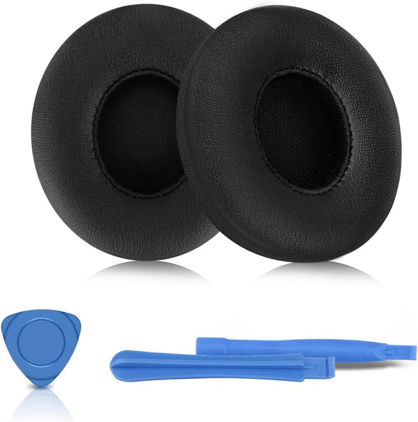 ELZO Premium Leatherette Replacement Ear Pads for Beats Solo 2 & Solo 3 Wireless Bluetooth Headphones