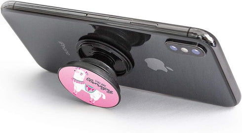 SPINPOP Grip and Kickstand for Phones and Tablets - Pink LLAMAZING Llama