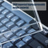 Hyekit Premium Acrylic Keyboard Clear Cover Protector, Anti-Cat Dust Cove for 75% Mechanical Keyboard