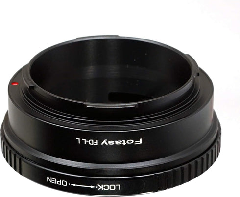 Fotasy FD Mount Lens to L Adapter, Copper, Compatible with Panasonic S1 S1H S1R S4 S5 Leica SL Mirrorless Camera