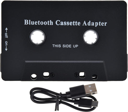 Qiilu Car Tape Player Adapter, Cassette Tape Player Adapter, Wireless Car Cassette Player Adapter with USB Cable