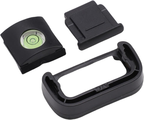 Camera Eyecup Viewfinder Eyepiece, Soft Silicone Eye Cup with Bubble Level and Hot Shoe Cover Protector for Mirrorless