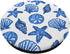 Coastal Granddaughter Preppy Shells Nautical Blue Watercolor PopSockets Standard PopGrip