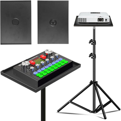 ZUDILYO 1/4" 9.84x7.08 Inch Projector Tray Laptop Tray Platform Holder Pallet for Screw Tripod Stand for Office, Home