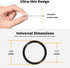 2Pcs Metal Ring Sticker for Pop Socket, Magnetic Adapter Adhesive for iPhone, Magsafe Wireless Charger, Black