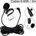 3.5mm Car Microphone with 9.85 Feet Cable, External Assembly Mic for Vehicle Head Unit Bluetooth Enabled Stereo
