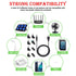 MEROM Universal 5V DC Power Cable, USB to DC 5.5x2.1mm Charging Cord with 8 Connector Tips (5.5x2.5, 4.8x1.7, 4.0x1.7,