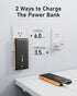 VEEKTOMX 10000mAh, Pack 17/16/15, Portable Charger with Built in Cables Power Bank for iPhone with Wall Plug, Travel
