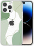 DEFBSC Cute Slim TPU Cover Designed for iPhone 13 Pro Max Case, Soft Shaped Art Design with Built-in Bumper (Green)
