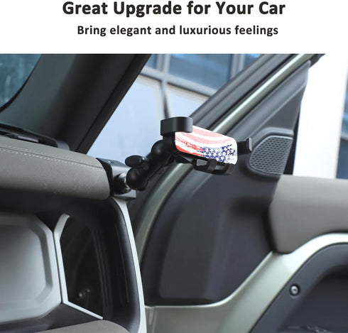Aluminum Alloy Dashboard Side Mobile Phone Holder Trim for Land Rover Defender 90 110 130 2020-2024, Car Central