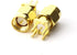 Maxmoral 5PCS SMA Male PCB Panel Edge Mount Plug, 4 Pins Stand Straight Connector, RF Coaxial Adapter