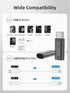 USB-C Adapter (Female) to USB Type C (Male) for iOS Lightning Cable - Charging Adapter for iPhone 15 Series, Galaxy