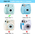 Fintie Clear Protective Case for Fujifilm Instax Mini 7+ Camera, Crystal Hard Shell Cover with Removable Rainbow Strap