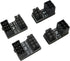 ZYAMY 4pcs PCIe 8 Pin 6 Pin U Turn 180 Degree Angle Connector Power Adapter Board for Desktop Graphics Card Black (Four