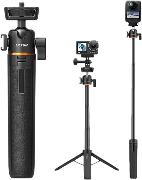 LKTOP Pocket 3 Tripod Selfie Stick for DJI Osmo Nano/360 Vlog Handle Grip