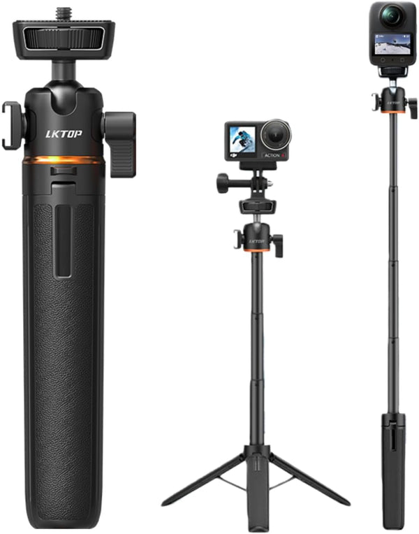 LKTOP Pocket 3 Tripod Selfie Stick for DJI Osmo Nano/360 Vlog Handle Grip