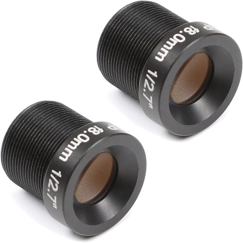 Othmro 2Pcs 8mm CCTV Camera Lens, 1080P F2.0 Pixels Security WiFi Camera Lens