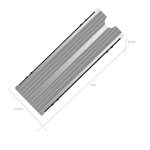SGTKJSJS M.2 Heatsink Cooler 2280 SSD Double-Sided Heat Sink with Thermal Silicone Pad for PS5/PC