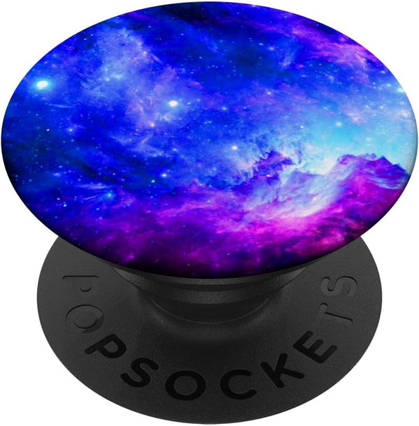 Galaxy Nebula Space Universe Stars Cosmos Purple Blue PopSockets Standard PopGrip