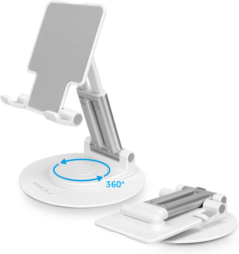 YXLILI Foldable Phone Stand Adjustable Angle Height Cell Phone Holder for Desk 360