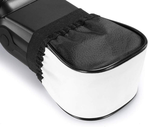 (2 Pcs) Fotasy Universal Soft Cloth Flash Bounce Diffuser Cap for Canon, Nikon, Sony, and More
