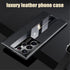 Samsung Galaxy S22 Ultra Case 5G, Luxury TPU Carbon Fiber & Leather Back Cover, Shockproof Phone Case Black