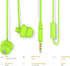 MINi5 Comfort-fit Wired Headphones with Mic, Cellphone Earbuds with 3.5mm Jack (Green)