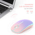 Unipows Wireless Mouse - 2.4G Slim Portable Computer Mouse with Nano Receiver, Less Noise Mobile Optical Mice for Notebook, PC, Laptop, Computer, Mac (Gradient Pink to Purple)