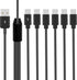 Poyiccot 6 in 1 USB C Splitter Cable, USB A to USB C Splitter, 1.5ft 3A Fast Charge for Android, Samsung, Tablet