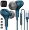 USB C Headphones for iPhone 15, Samsung S24 Ultra, Pixel 6, OnePlus, with Mic & Volume Control, Magnetic Wired Earbuds.
