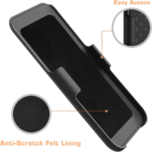 Fingic 15 15 1 5 6.1 inch(Black) Case for iPhone Case,iPhone Belt Clip Holster Cases Slim Combo Shell with Kickstand