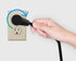 Maximm 3 360 3 16 5-15P IEC13 Monitor Computer Power Cord Ft Flat Plug Rotating PC Cable Prong for, Desktop, Printer