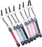 Hemobllo Mini Stylus Pen - 8 Pcs Crystal Capacitive Stylus for Universal Touch Screens, Portable with 3.5mm Jack