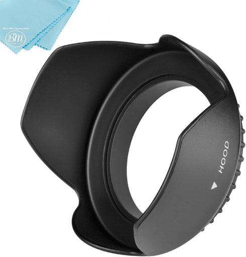 55mm Digital Tulip Flower Lens Hood for Sony Alpha a7, a7 II, a7 III with 28-70mm Lens, a6600 with 18-135mm Lens