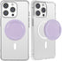 metisinno Magnetic Base Mirror Compatible with PopSocket Phone Grips, Compact Makeup Mirror, Lilac Purple