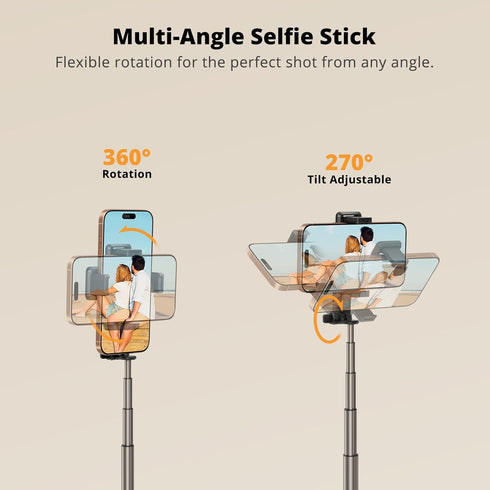 SupeDesk 16/15 Selfie Stick, Extendable, Wireless, Compact and Lightweight Design, All-in-One Selfie Sticks for iPhone