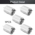 5Pcs 6V 11000RPM 0.35A Fielect DC Motor Micro Motor Electric Motor Round Shaft for RC Boat DIY Airplane Toys Model DIY