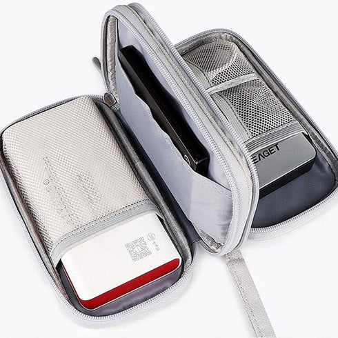 Electronics Accessories Bag, Universal Waterproof Portable Organizer Case for Cord, Charger, Flash Drive, Phone, SD Card