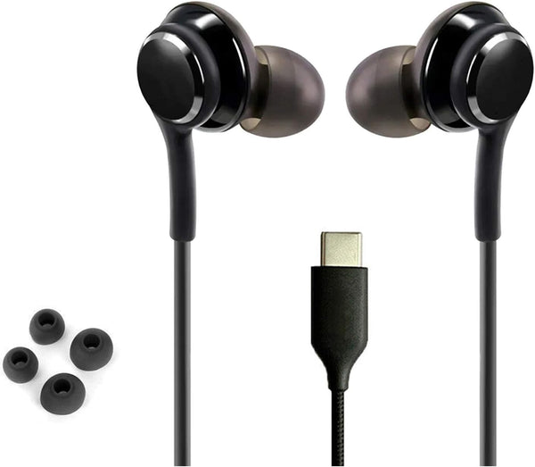 Earbuds Stereo Headphones for Samsung Galaxy Note 10, Note 10+, Galaxy S10, S9 Plus, DJ Tuned with Microphone and