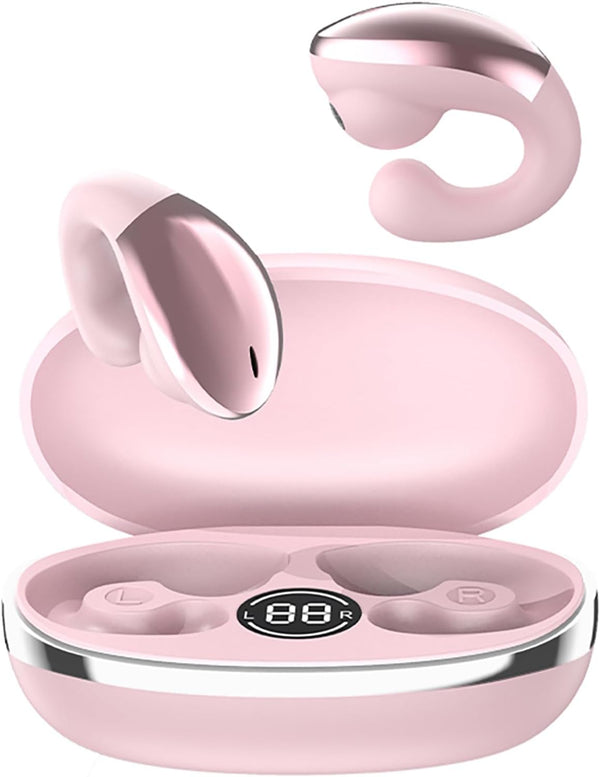 Zroyndh Open Ear Headphones, Clip-On Wireless Earbuds, Bluetooth 6.0 Wireless Earbuds, Ultra-Comfort, Snug