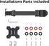 suptek 1 13 32 inch 22lbs, 75x75mm 100x100mm,Black Single Monitor Arm, Universal Tier Arm Fully Adjustable Pole Mount