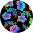 Tie Dye Hawaiian Print Rainbow Hibiscus Floral PopSockets PopGrip: Swappable Grip for Tablets & Phones