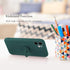 UEEBAI Slim Liquid Silicone Case for iPhone 11 (6.1 inch) - Dark Green with 360 Rotatable Ring Holder & Kickstand