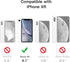 JETech Case for iPhone XR - 6.1-Inch with Built-in Anti-Scratch Screen Protector, Rugged Clear-Back Cover (Black)