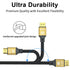 3.3FT, 8K@60Hz 4K@120Hz, 48 2.1 PS5, Short Hdmi Cable Gbps Ultra High Speed Hdmi cord with Gold-plated Connectors