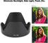 Lens Hood, Tulip Flower Lens Hood for EF-S 18-200mm f/3.5-5.6 is Lens, EW-78D ABS Mount Replacement