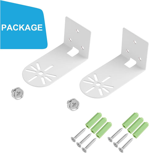 2Pack Adhesive Metal Wall Mount Bracket - Compatible with Wyze Cam Pan V3/V4/V2, VHB Stick On, No Drilling Mounting