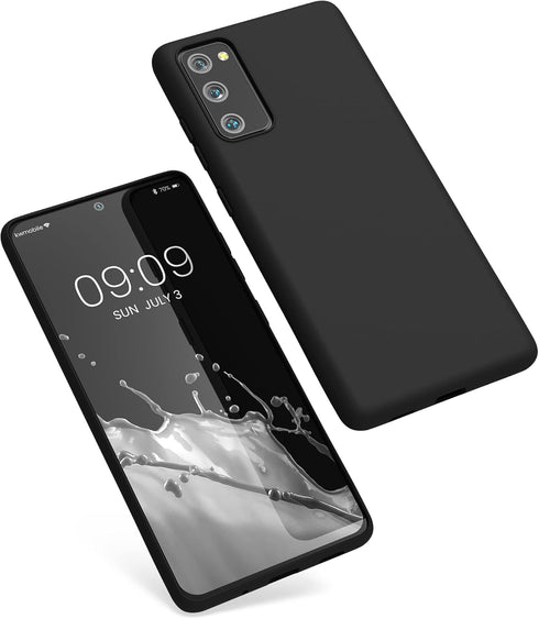 kwmobile Soft Slim TPU Case for Samsung Galaxy S20 FE - Protective Silicone Cover - Black Matte