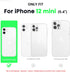 ORNARTO Compatible with iPhone 12 Mini Case, Slim Liquid Silicone 3 Layers Full Covered Soft Gel Rubber with Microfiber Case Cover 5.4 inch-Black