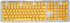PBT Keycaps, 108 Keys Translucent Key DIY Keycaps for 61/64/87/104/108 Key Mechanical Keyboards (Yellow)